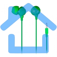 Внутриканальные наушники Smartbuy® COLOR TREND, зеленые (арт. SBE-3200)/320