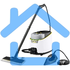 Пароочиститель напольный Karcher SC 4 Deluxe Iron EasyFix 2200Вт белый