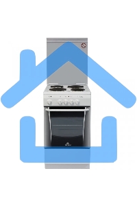 Плита электрическая De Luxe 506004.04 Э белый, конфорок 4 шт, духовка 54 л, 50 см x 85 см x 60 см