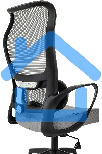 Кресло руководителя Бюрократ Sigma 2 серый, сетка/ткань, крестов. пластик