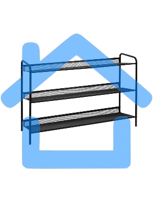 Подставка для обуви Женева 33 ПДО Ж33 Ч черная, 3 полки