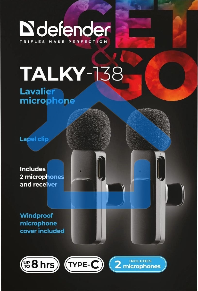 Петличный микрофон Defender Talky-138 wrls 64138