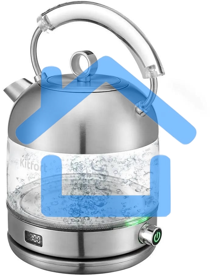 Чайник электрический Kitfort КТ-6172 1.7л. 2200Вт нержавеющая сталь корпус: стекло/металл