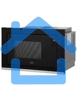 Микроволновая печь встраиваемая Beko BMGB 25333 X черный, 25 л, 900 Вт, переключатели - поворотный механизм/сенсор