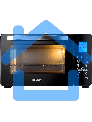 Мини-печь Hyundai MIO-HY096 28л. 1600Вт черный