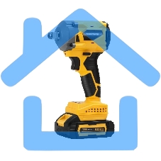 Гайковерт бесщеточный ProfiPower BLDTW-18V (Li-ion-2шт, 2.0А·ч, 330Нм,З/У,в коробке)