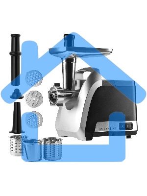 Мясорубка электрическая GALAXY LINE GL 2423 черная, 2200 Вт, 2,6 кг/мин, функция 