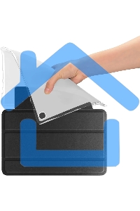 Чехол BoraSCO для Huawei MatePad T10s Tablet Case Lite искусственная кожа черный (40231)