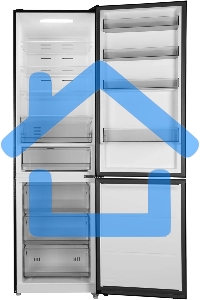 Холодильник Hyundai CC50073F нержавеющая сталь, двухкамерный, 273/142л, морозилка снизу