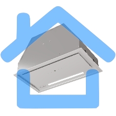 Вытяжка встраиваемая LEX Hyper 900 GS Inverter WH белый, 70 см, 850 куб. м/ч, 44 д