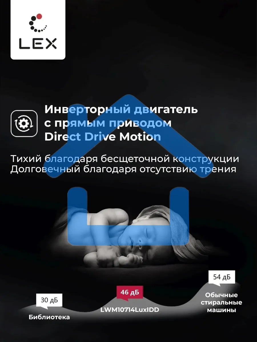 Стирально-сушильная машина LEX LWM10714LuxIDD черный, загрузка фронтальная 10/7 кг, 1400 об/мин, класс А