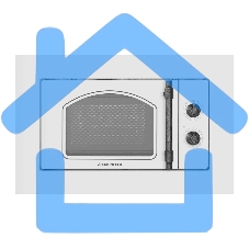 Микроволновая печь встраиваемая Maunfeld JBMO.20.5ERWAS белый, 20 л, 700 Вт, переключатели - поворотный механизм