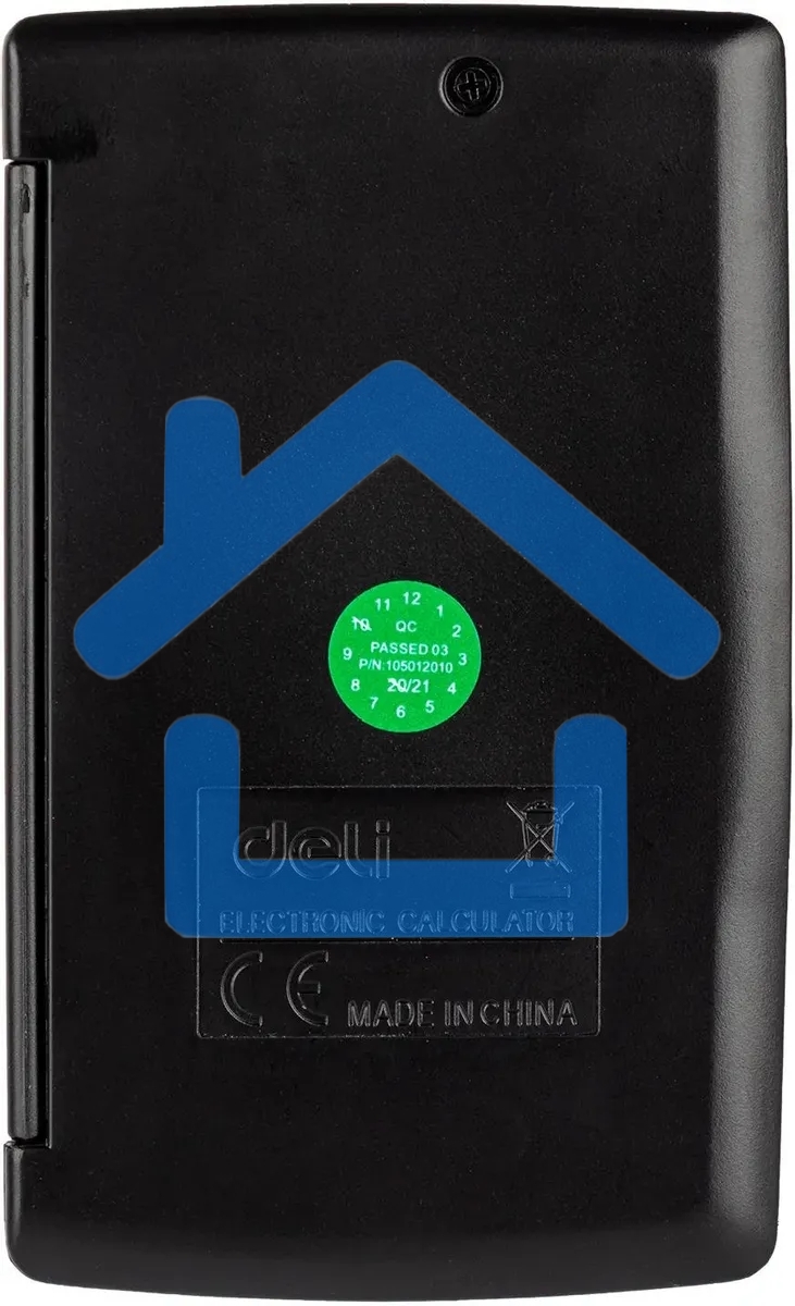 Калькулятор карманный Deli E39219 серый 8-разр.