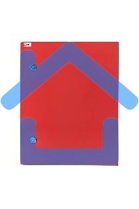 Щит с монтажной панелью EKF PROxima ЩМПг- 50.40.22 (ЩРНМ-2) RAL 3001 IP54