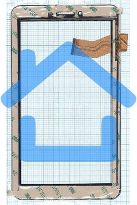 Сенсорное стекло (тачскрин) C186104C12 FPC833DR, черное