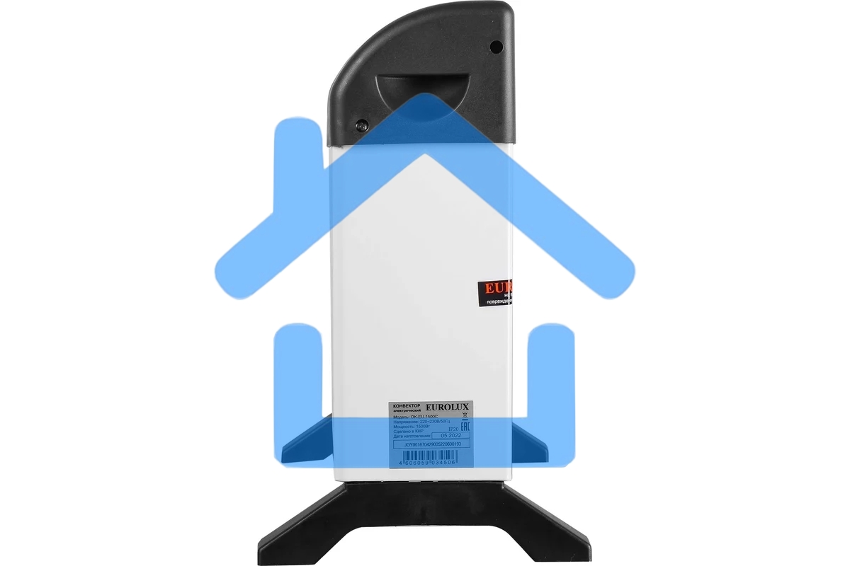 Конвектор Eurolux ОК-EU-1500C белый, 1500 Вт, 20 м2, термостат