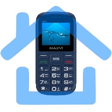 Мобильный телефон Maxvi B201 синий