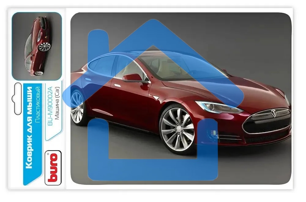 Коврик для мыши Buro BU-M90002 пластиковый автомобиль 230х180х2мм