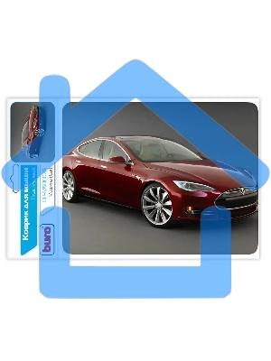 Коврик для мыши Buro BU-M90002 пластиковый автомобиль 230х180х2мм