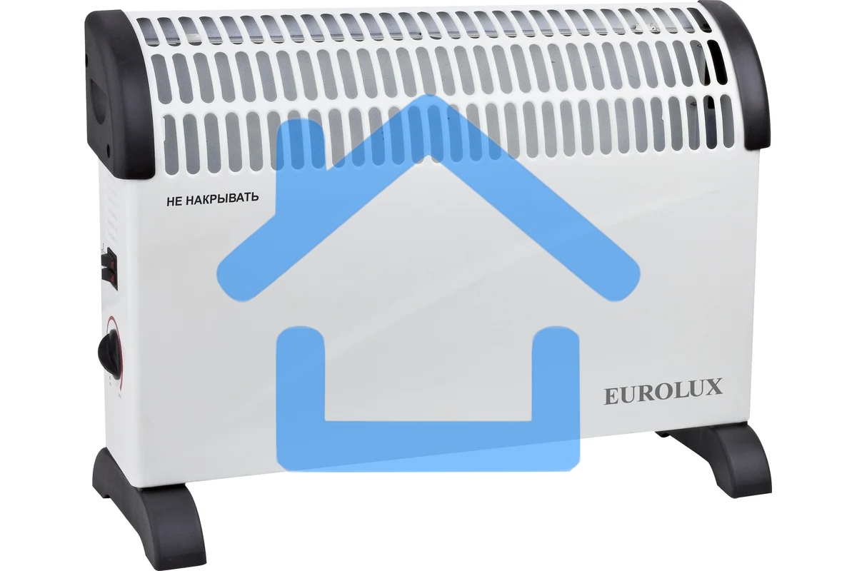Конвектор Eurolux ОК-EU-1500C белый, 1500 Вт, 20 м2, термостат