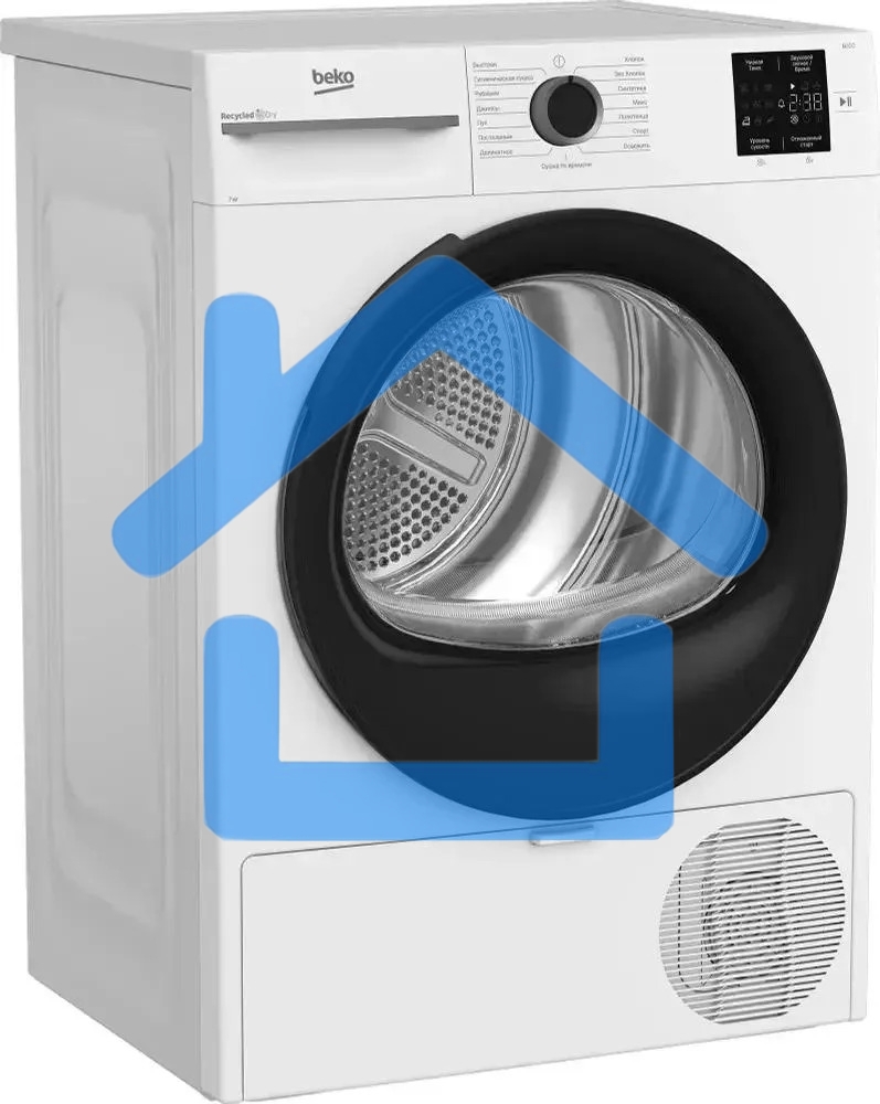 Сушильная машина Beko BM3T37220 белый, 7 кг, сушка - тепловой насос, программ - 15, 59.8 x 84.6 x 54.5 см