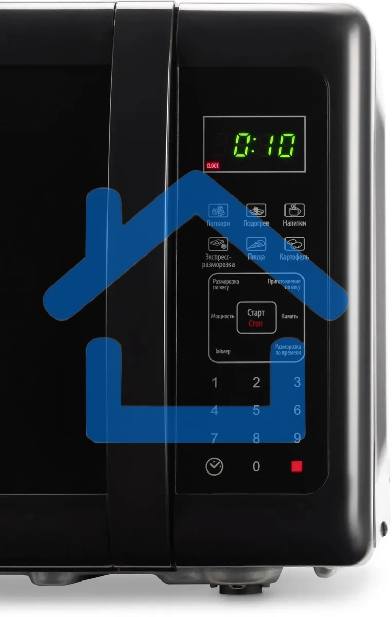 Микроволновая печь SunWind SUN-MW007 черный, 20 л, 700 Вт, переключатели - сенсор