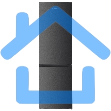 Холодильник Kraft KF-NF293D графит двухкамерный 201/61л морозилка снизу