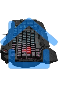 Клавиатура A4Tech Bloody B314 проводная USB черный