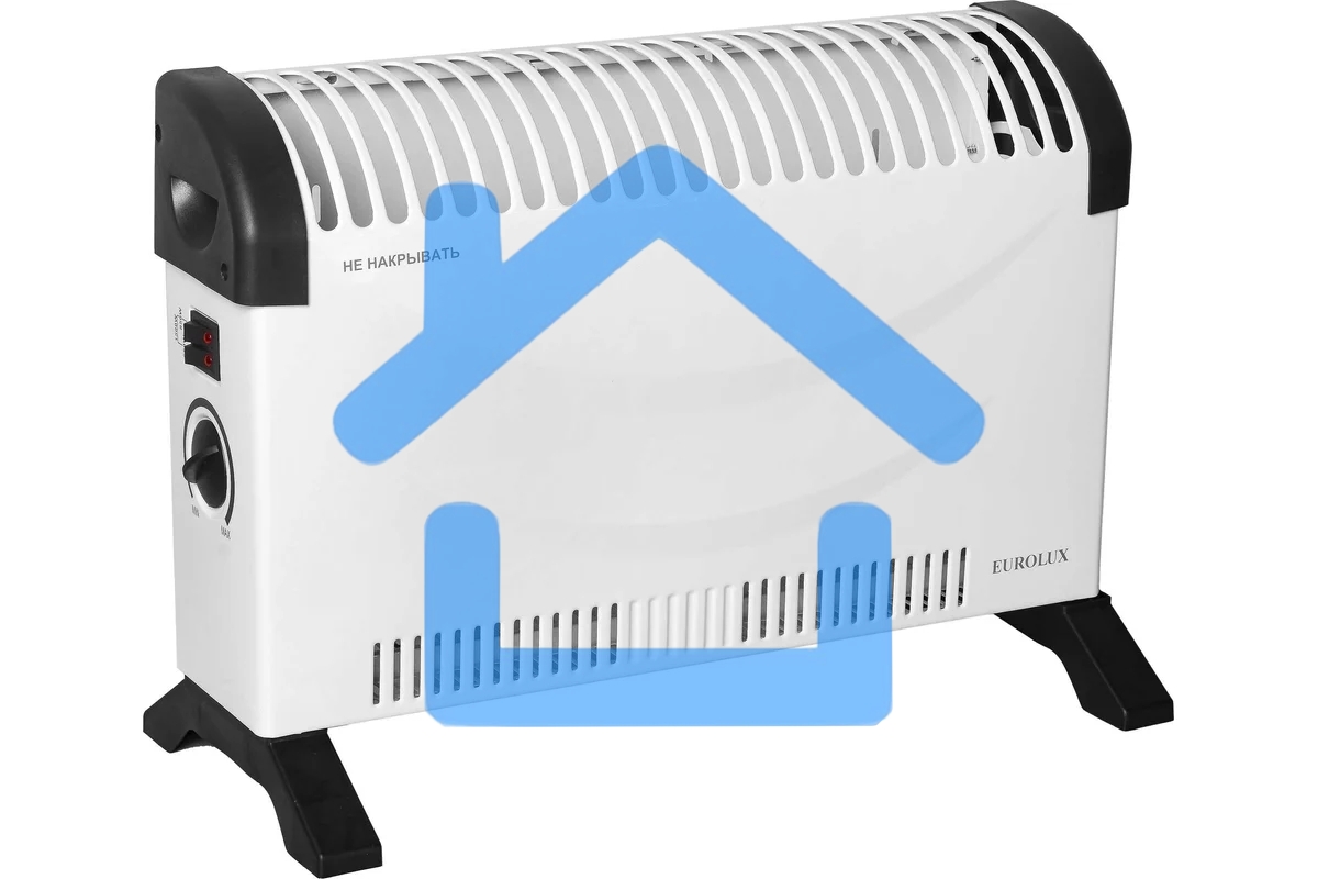 Конвектор Eurolux ОК-EU-1500C белый, 1500 Вт, 20 м2, термостат