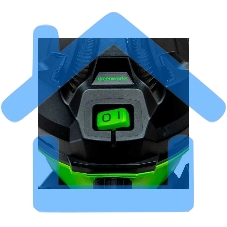 Строительный пылесос GreenWorks G120WDV (4701207) зеленый, 1300 Вт, уборка сухая/влажная, пылесборник контейнер, 34 л