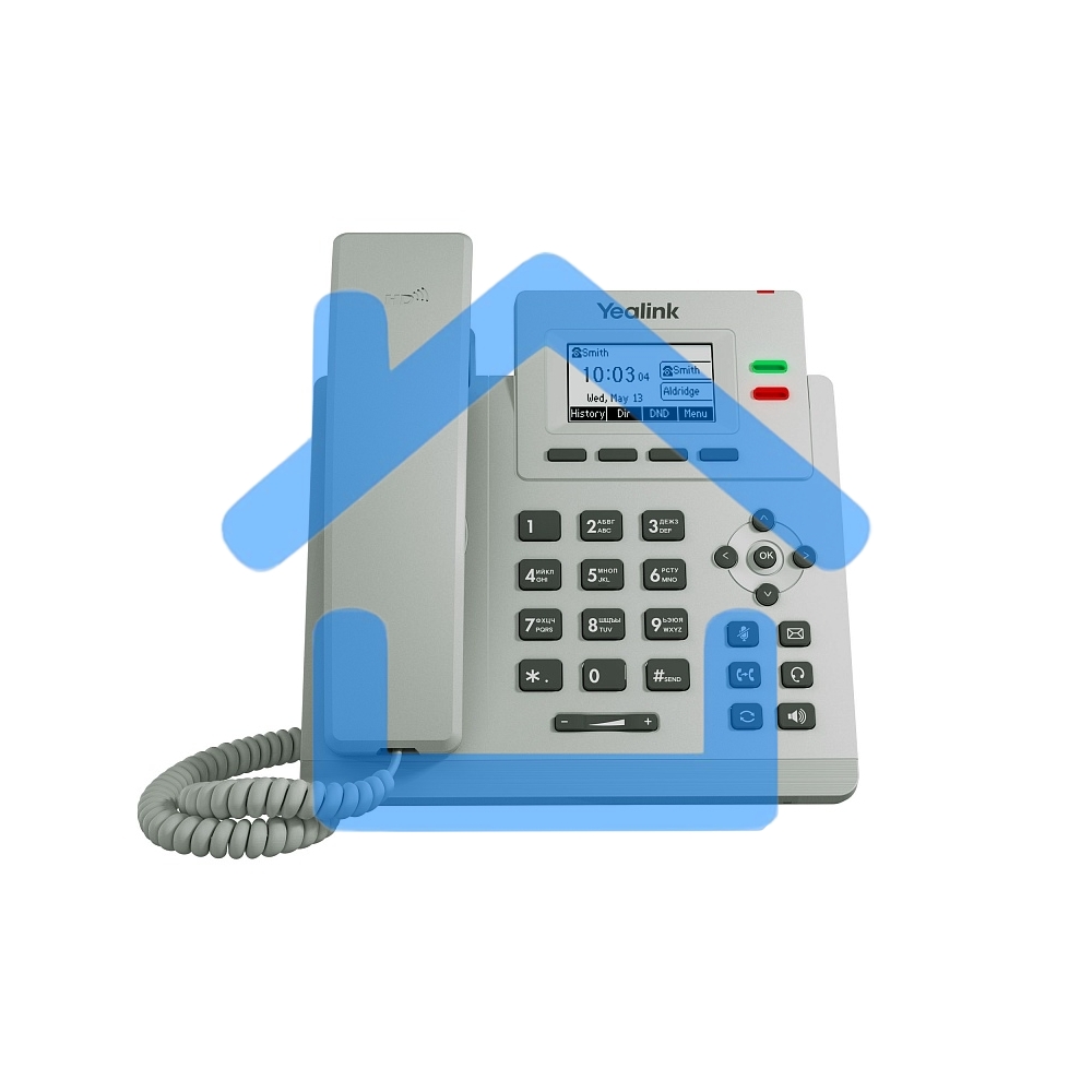 Телефон YEALINK SIP-T31P, светло-серый, 2 аккаунта, PoE, шт