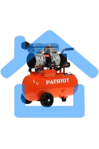 Компрессор PATRIOT WO 24-160 525306375 Безмасляный; Мощн. 1,1 кВт; Напр. 230В Об. двиг.: 2850 об/мин; Производительность: 160 л/мин; Объем ресивера: 24 л; Давление: 8 бар