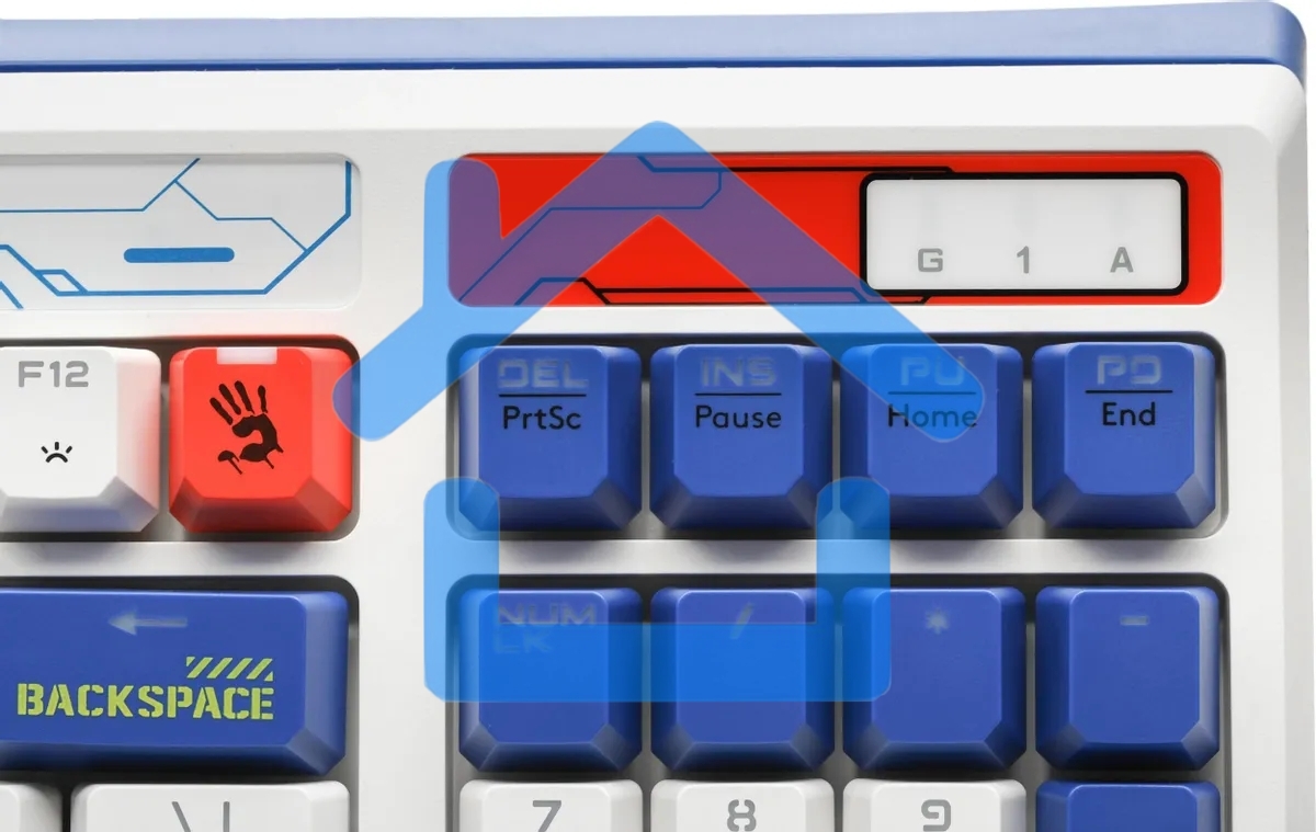 Клавиатура A4Tech Bloody B950 проводная USB синий/белый