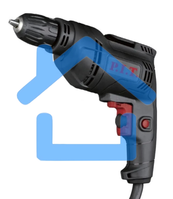 Дрель-шуруповерт P.I.T. PBM10-C, Сетевая, 550Вт