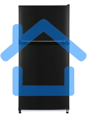 Холодильник Nordfrost NRT 144 232 черный двухкамерный 262/68 л морозилка сверху, капельная система