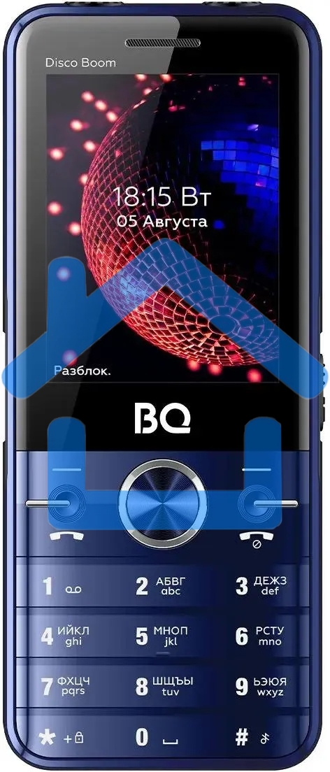Мобильный телефон BQ 2842 Disco Boom синий/черный