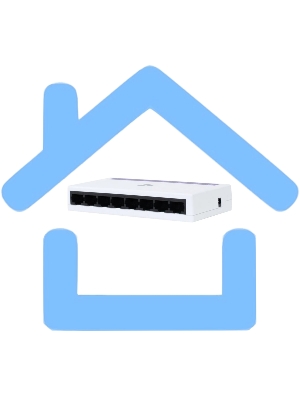 Коммутатор SNR SNR-S1100G-8T, 1Gbит/с, количество портов 8 шт, (L2)