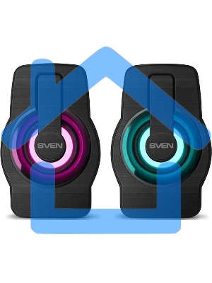 Акустическая система Sven 255 (2x3W, RGb подсветка, USB) черная