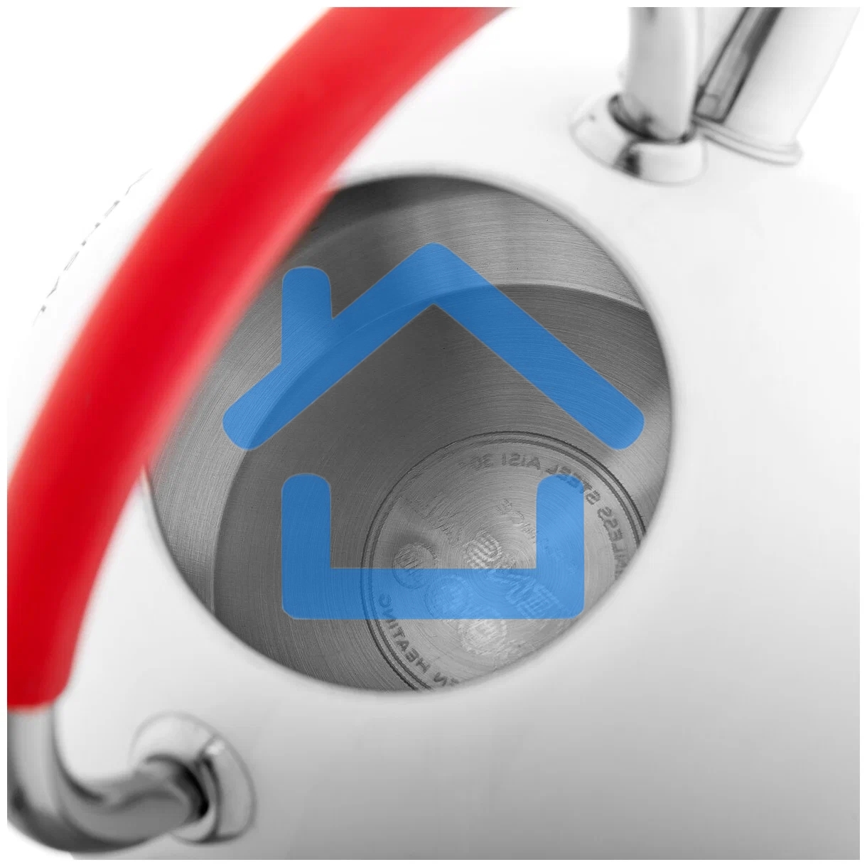 Чайник для плиты со свистком Vensal Paris 3001VS 2,5 л, с ручкой из нержавеющей стали и силикона