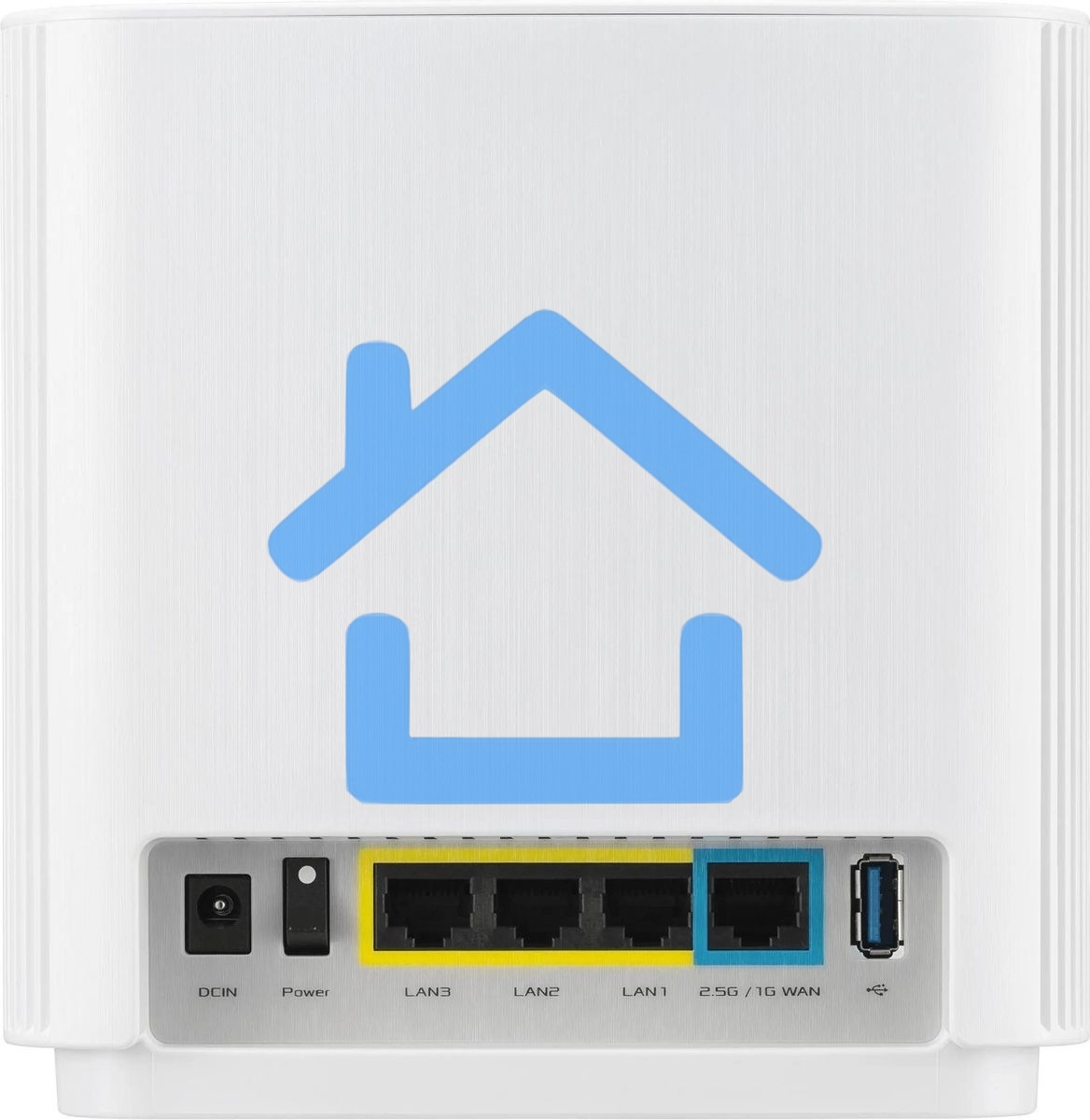 Бесшовный Mesh роутер Asus ZenWiFi XT9 (W-2-PK) AX7800 2.5GE/USB3.0 белый (упак.:2шт)