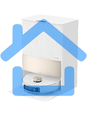 Робот-пылесос DreameBot RLX41CE L20 Ultra Complete белый, 75 Вт, 6400 мА·ч Li-Ion, уборка сухая/влажная, пылесборник контейнер 0.35 л