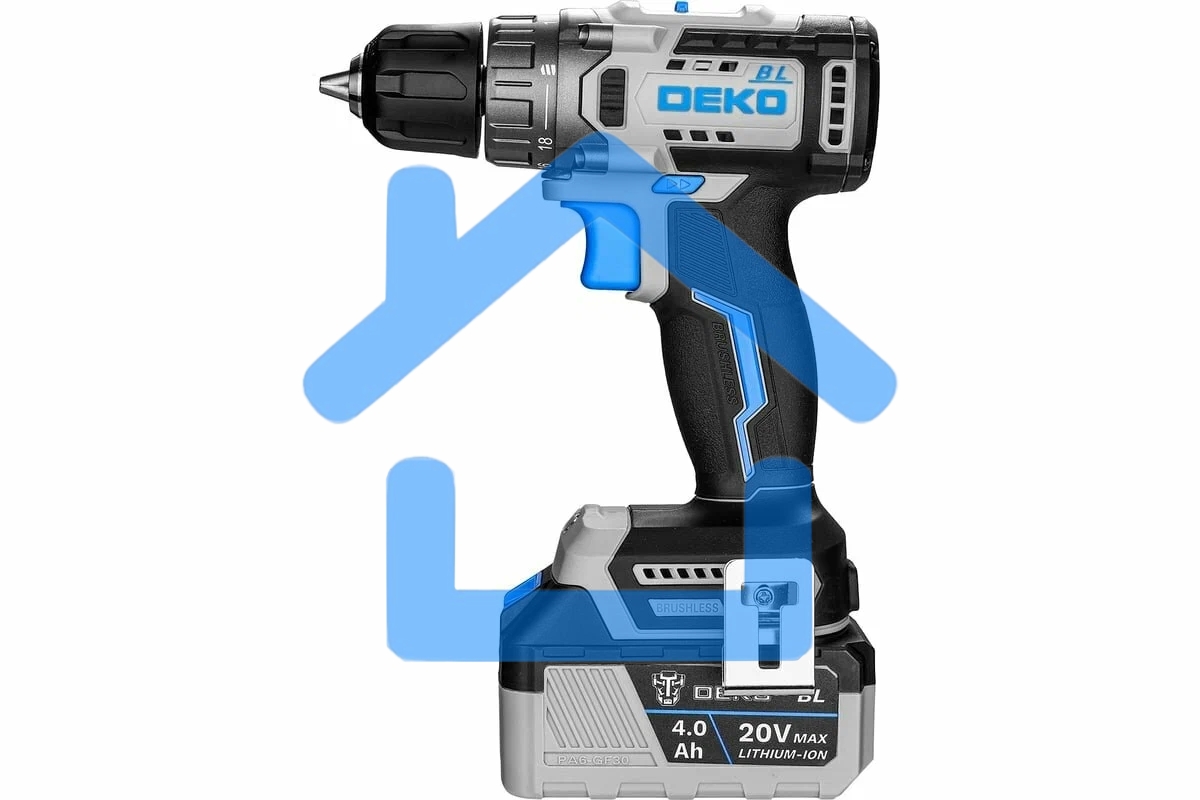 Дрель-шуруповерт Deko Loner 20V One 085-1004, Аккумуляторная, 20В