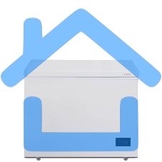 Морозильный ларь Бирюса Б-210KDN, белый с глухой крышкой, 160 л