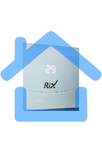 Кондиционер сплит-система настенного типа RIX LITE I/O-W07MB 7000 BTU, 21 м², 23 дБ, охлаждение, обогрев, осушение, белый