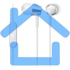 Гарнитура внутриканальные Sony MDR-EX155AP 1.2м белый проводные в ушной раковине (MDR-EX155APW)