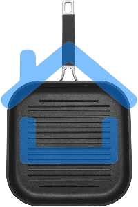 Сковорода-гриль Rondell Stolz RDA-1769, 26см, без крышки, серый