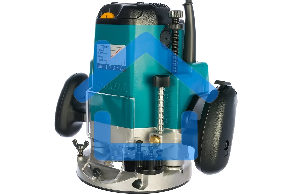 Фрезеры Makita 3612C Фрезер, 1850Вт,9000-23000об\м,ход-60мм,цанга-12мм,6кг,кор,пл пуск, эл тормоз, направл