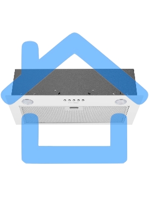 Вытяжка встраиваемая Maunfeld Crosby Singl 60 белый, 60 см, 850 куб. м/ч, 48 дБ