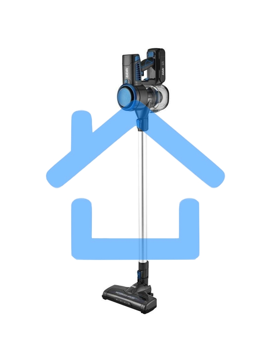 Вертикальный беспроводной пылесос BBK BV3003 серый/синий