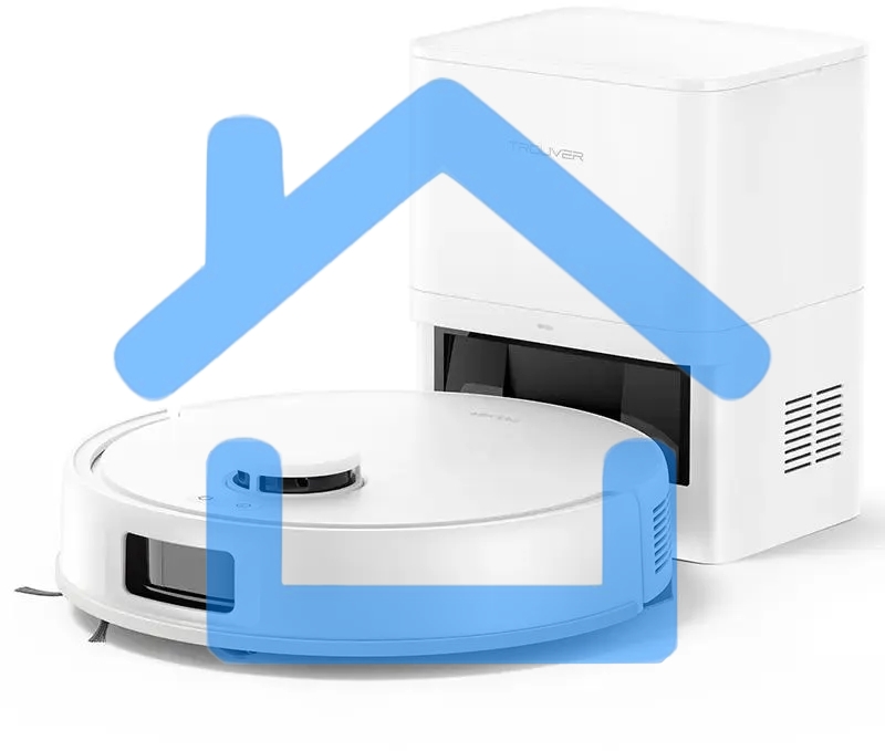 Робот-пылесос Dreame Trouver E20 Pro Plus белый, 3200 мAч Li-Ion, уборка сухая/влажная, пылесборник контейнер 0.330 л